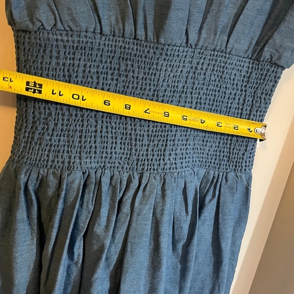 Anthropologie The Tommie Denim Eyelet Trim Dress Size Small NWT - Picture 10 of 16